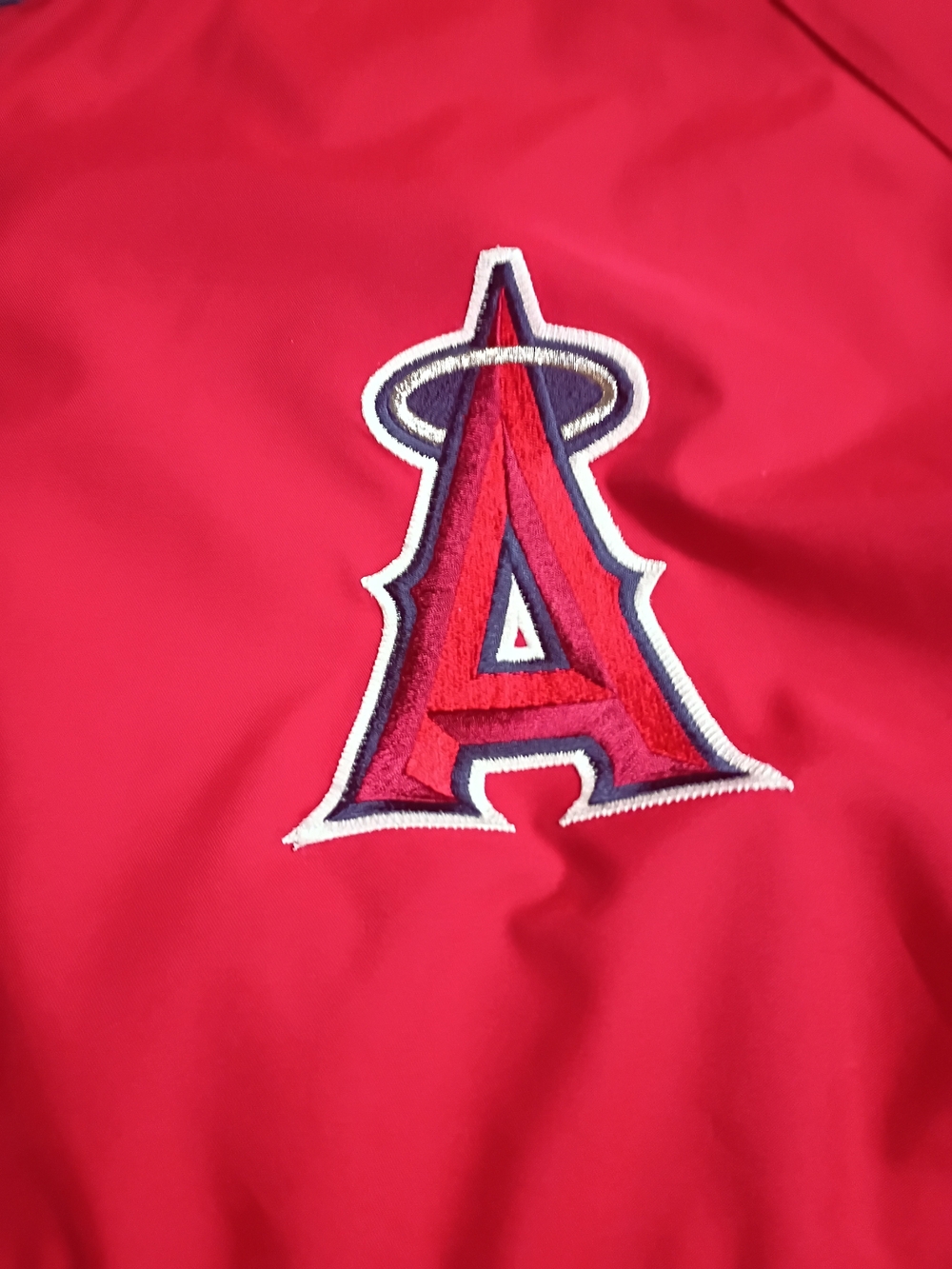 Los Angeles Angels Pullover Jacket Mens XXL Red 1/4 Zip MLB Baseball Majestic - Picture 7 of 16
